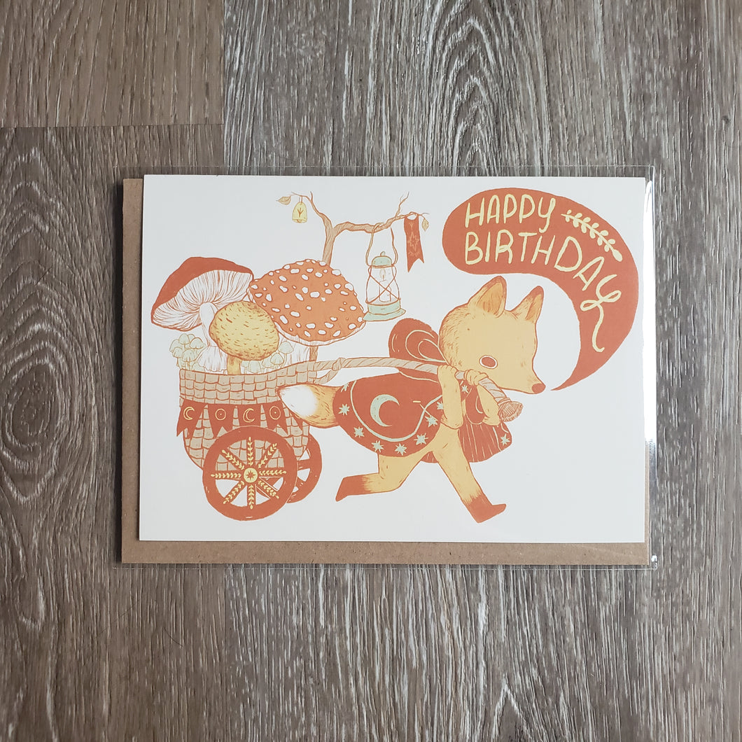 Birthday Forager Greeting Card