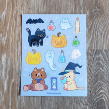 Load image into Gallery viewer, Spooky Cats Vinyl Sticker Sheet
