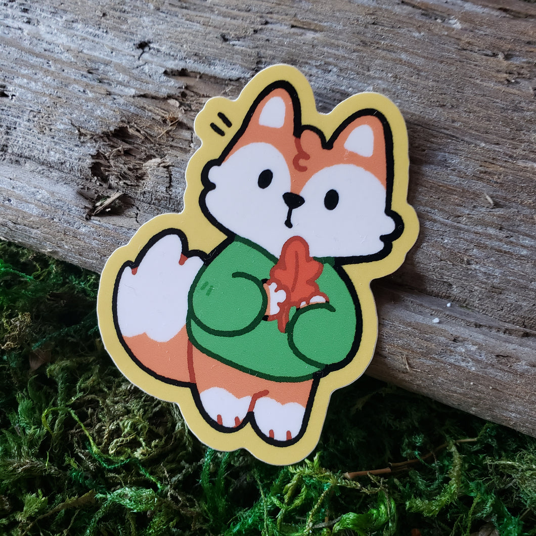 Autumn Fox Vinyl Sticker
