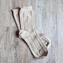 Load image into Gallery viewer, Embroidered Deer Socks
