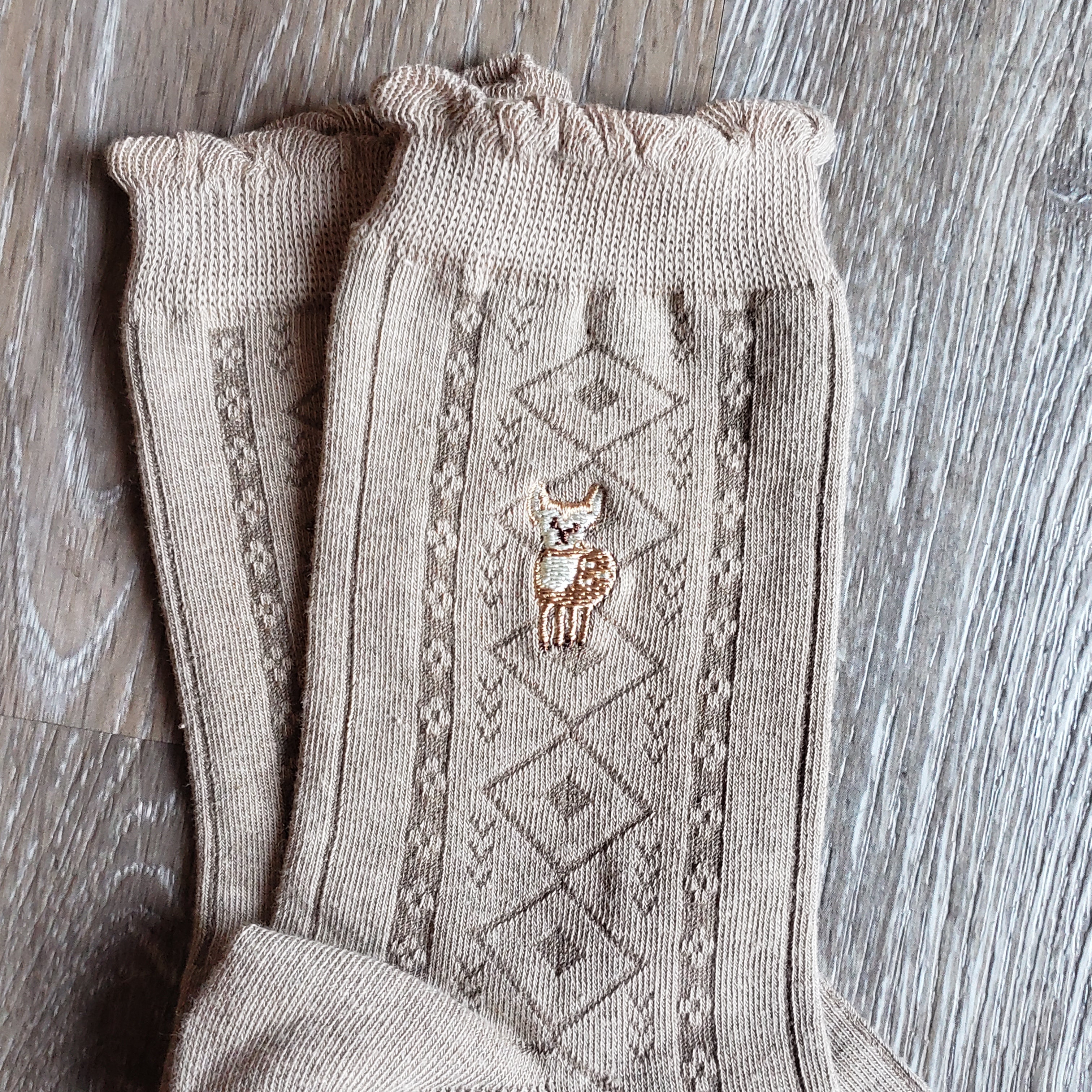 Embroidered Deer Socks