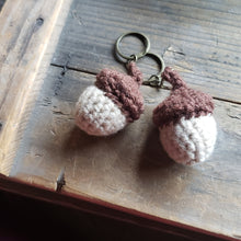 Load image into Gallery viewer, Crochet Acorn Keychain
