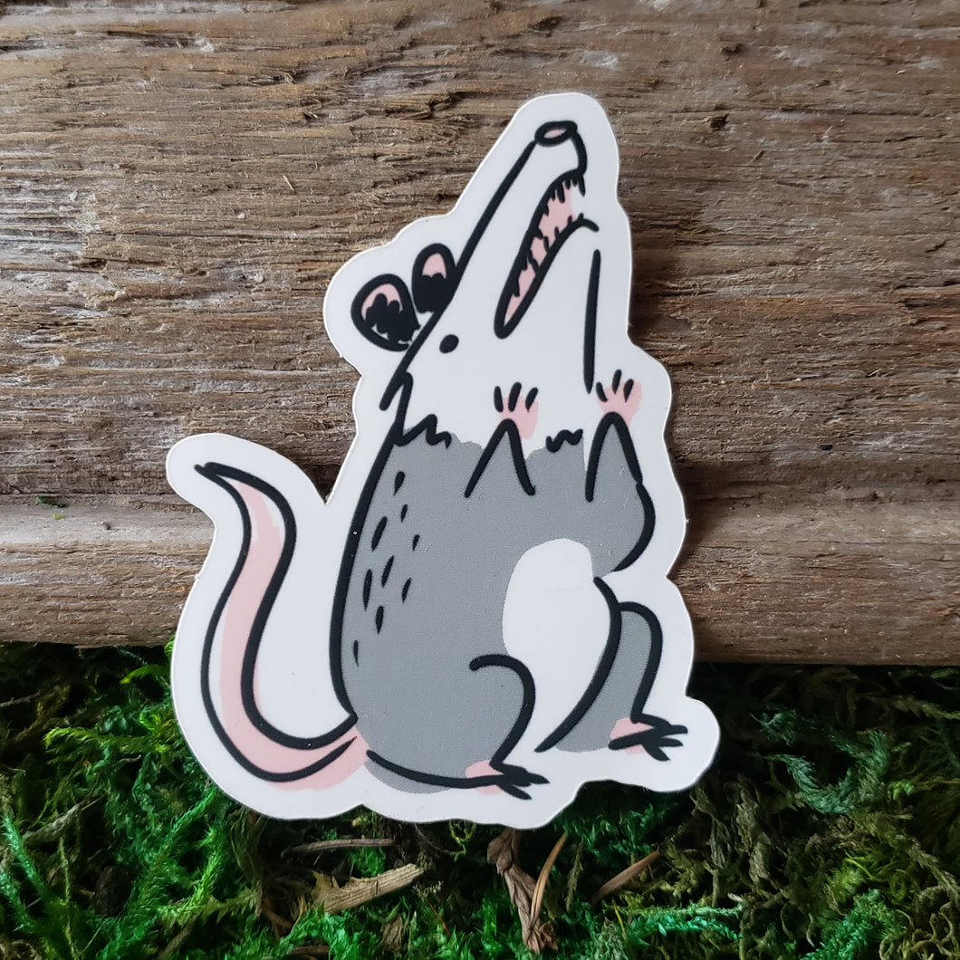 Vinyl Opossum Sticker