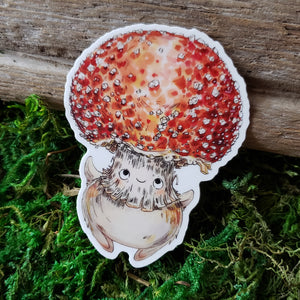 Mushroom Folk Vinyl Sticker