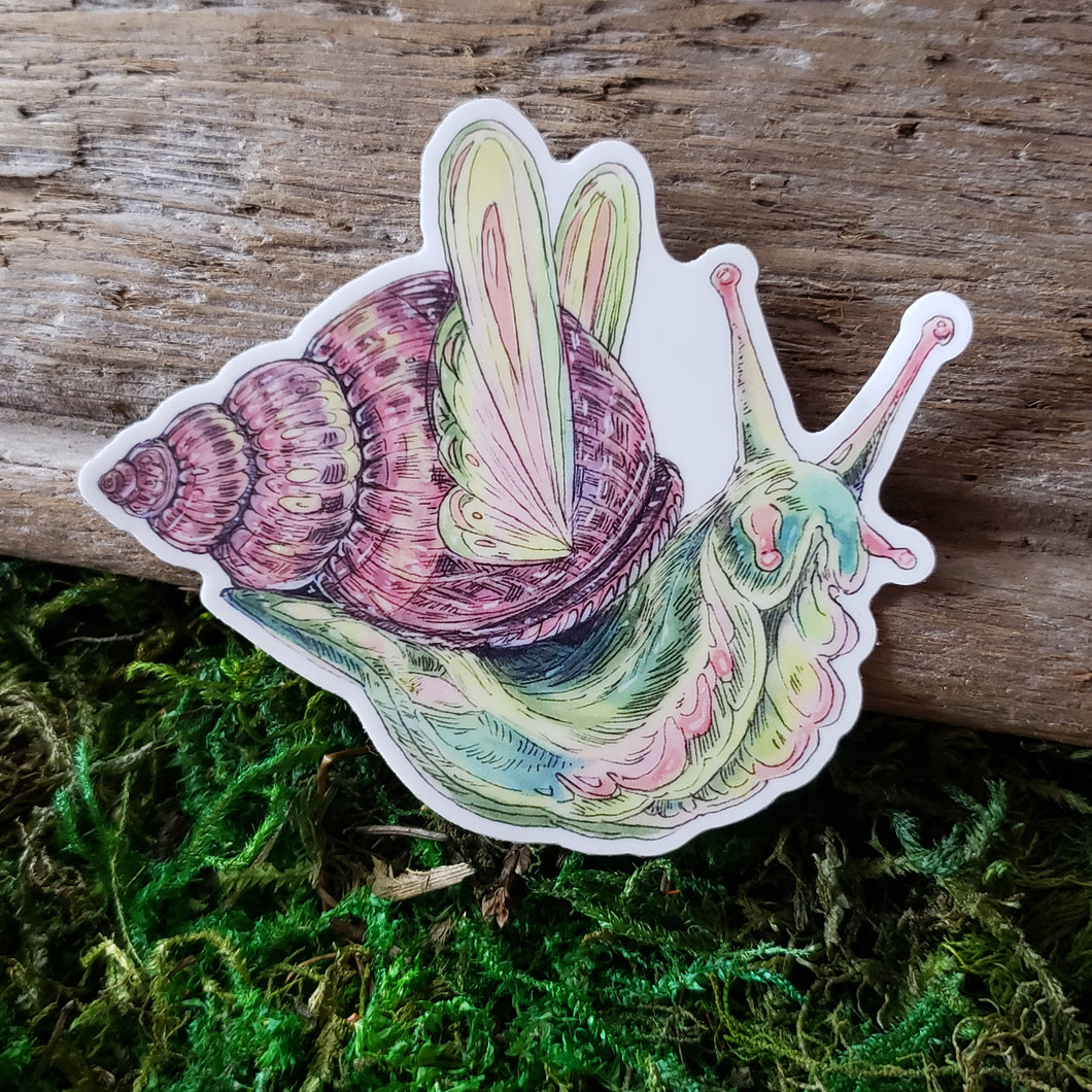 Fairy Snail Vinyl Sticker