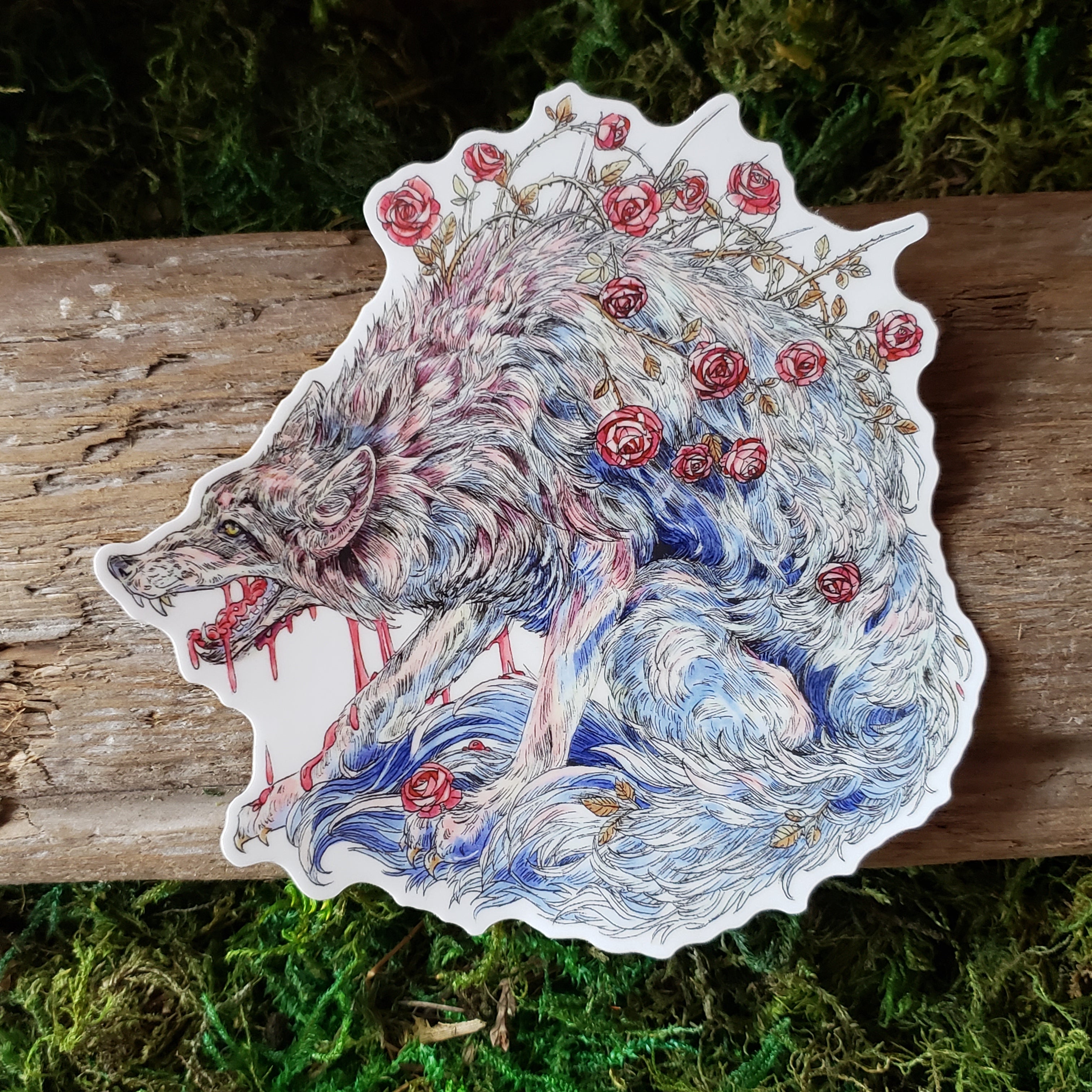 Briar Wolf Large Vinyl Sticker