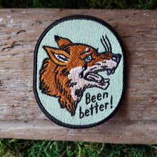 Load image into Gallery viewer, &quot;Been Better&quot; Wolf Iron-On Patch
