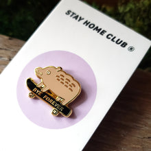 Load image into Gallery viewer, &quot;Bye Forever&quot; Boar Enamel Pin
