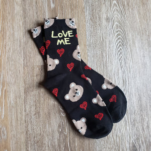 "Love Me" Heart Socks