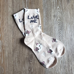"Love Me" Heart Socks
