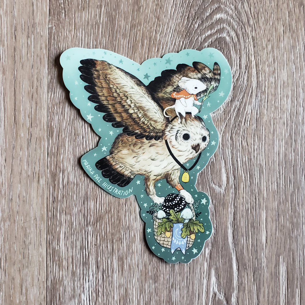 Mystic Owl Vinyl Sticker
