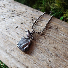 Load image into Gallery viewer, Copper Shungite Raven Necklace

