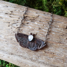 Load image into Gallery viewer, Copper Moonstone Butterfly Necklace
