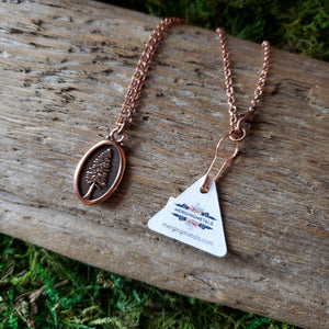 "Not All Those Who Wander Are Lost" Copper Necklace