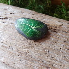 Load image into Gallery viewer, Monstera Painted River Stone
