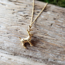 Load image into Gallery viewer, Gold Plated Deer Pendant

