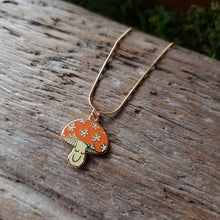 Load image into Gallery viewer, Happy Mushroom Charm Necklace
