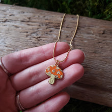 Load image into Gallery viewer, Happy Mushroom Charm Necklace
