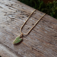 Load image into Gallery viewer, Alocasia Leaf Charm Necklace
