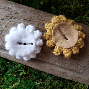 Crochet Flower Hairclip