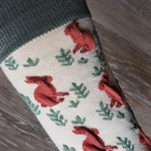 Textured Rabbit Pattern Socks