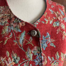 Load image into Gallery viewer, 90s Vintage Floral Tapestry Vest
