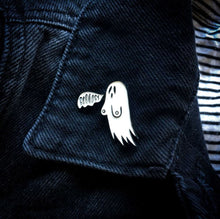 Load image into Gallery viewer, &quot;Boooobs&quot; Ghost Enamel Pin
