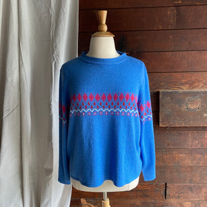 90s Vintage Plus Size Acrylic Knit Sweater