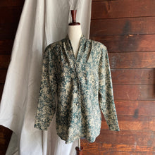 Load image into Gallery viewer, Vintage 90s Polyester Floral Blouse
