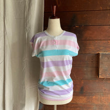 Load image into Gallery viewer, 90s Vintage Pastel Striped Shirt
