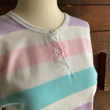 Load image into Gallery viewer, 90s Vintage Pastel Striped Shirt
