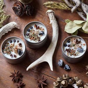 "Yule" Winter Solstice Soy Spell Candle