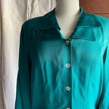 Load image into Gallery viewer, 90s Vintage Double Collar Rayon Top
