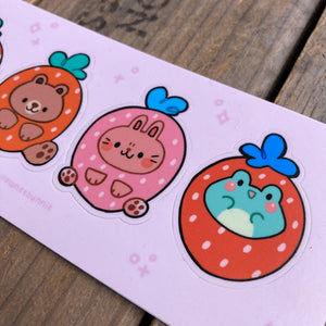 Strawberry Cuties Vinyl Sticker Sheet
