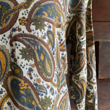 Load image into Gallery viewer, 70s Vintage Paisley Print Rayon Dress
