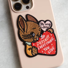 Load image into Gallery viewer, &quot;Destroy Everything You Love&quot; Bunny Iron-On Patch
